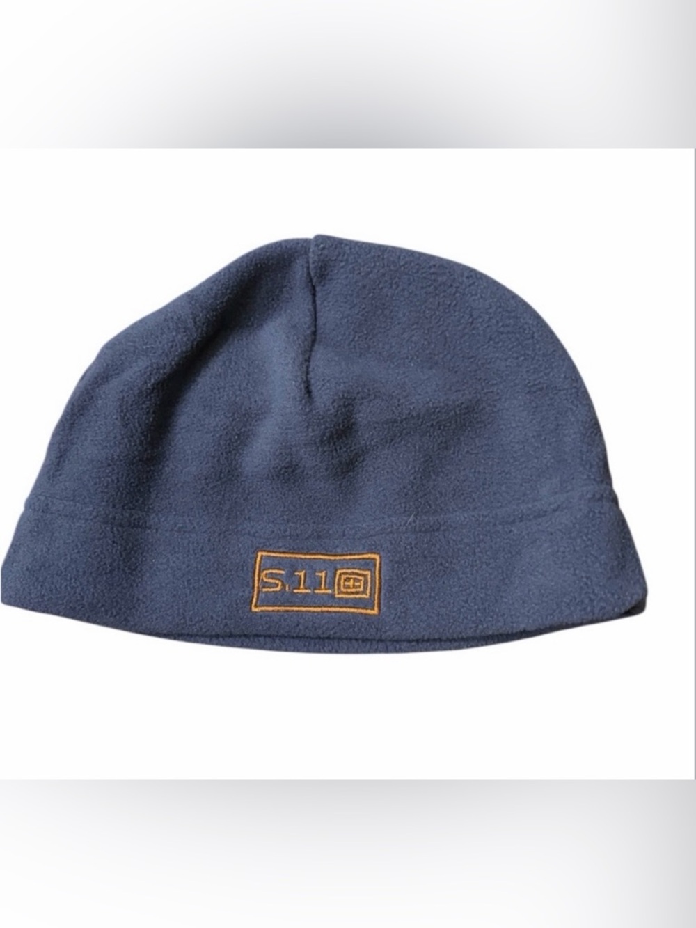 5.11 Tactical Navy Blue Fleece Beanie with Gold Logo New